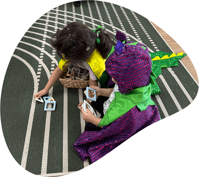 Child in play area